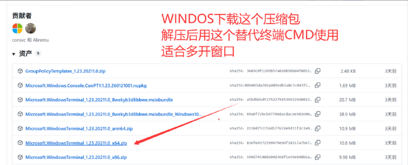 Windows Terminal 下载页面